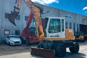 Escavatore gommato liebherr 308 triplice del 2000