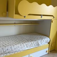 Cameretta due letti con soppalco