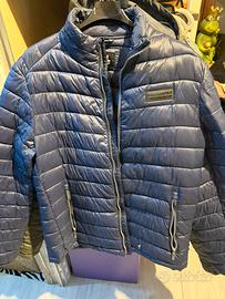 Piumino karl lagerfeld color navy taglia 48