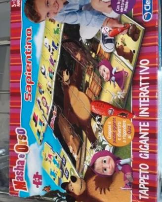 Gioco Masha orso tappeto gigante interattivo 