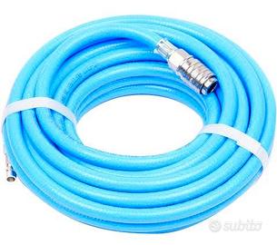 TUBO P/COMPRESSORE PVC 13X8 RACCORDATO 10 M