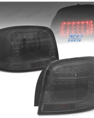 FANALI PER AUDI A3 8P 03-08 LED CRISTALLO SCURO