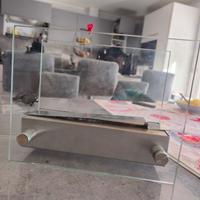 Focolare portatile con schermi in vetro