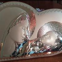 capezzale in argento e legno 