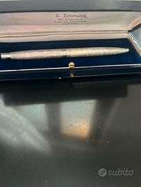 PENNA a sfera da BORSETTA/Borsello in ARGENTO  925