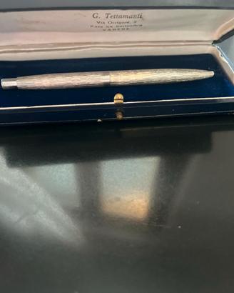 PENNA a sfera da BORSETTA/Borsello in ARGENTO  925