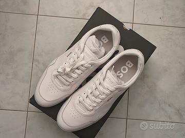 Sneakers BOSS Titanium Uomo Pelle Bianche EU 43
