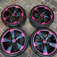 Cerchi in lega simil rotor gommati