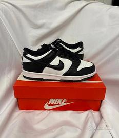 Nike Dunk Low Nere e Bianche 37 Nuove