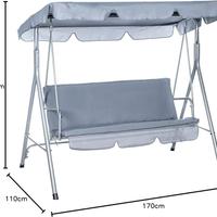 Dondolo Da Giardino, Nuovo, Grigio 