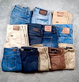 stock jeans firmati 5 € al kg (Levi's,lee,Dickies)