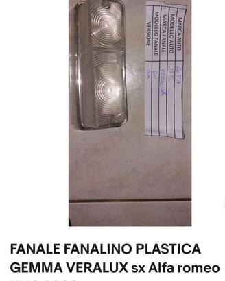 fari fanali plastiche alfa romeo prezzo indicativo