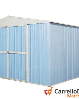 Box prefabbricato in acciaio 360x430cm azzurro