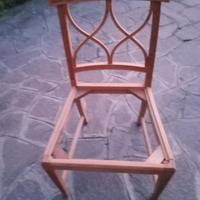 Sedie grezze in stile con sedile