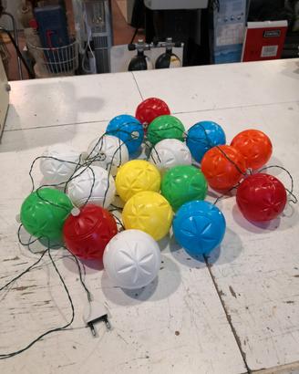 luci natale palline 18 vintage 