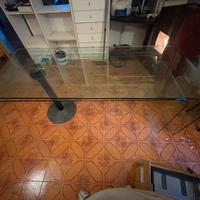 Scrivania apribile in cristallo temprato