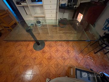 Scrivania apribile in cristallo temprato