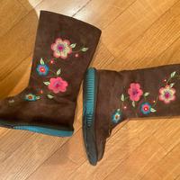 Stivaletti bambina scamosciati Du Pareil au Meme