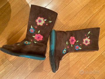 Stivaletti bambina scamosciati Du Pareil au Meme