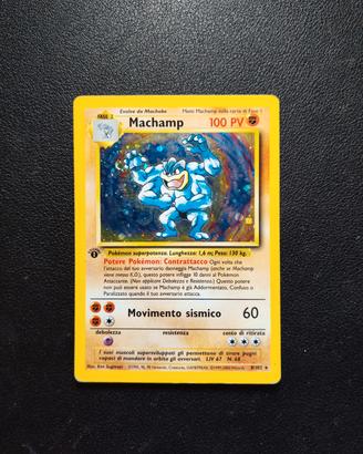 Machamp Holo Prima Edizione - Carte Pokemon 