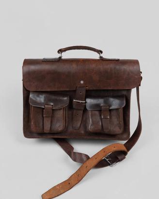 Cartella/Borsa vintage cuoio vero 