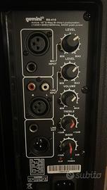 2 casse Gemini RMS 2VIE POTENZA160W +MIXER
