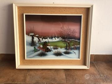 Mario Bagat 1977 - quadro di dimensioni 50 x 40