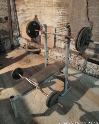 panca, manubri, bilancieri,dischi