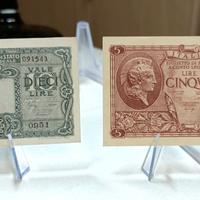 Lotto 10 e 5 Lire Regno D'Italia