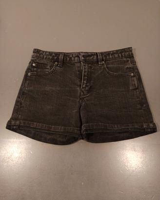 Pantaloncino corto jeans nero bambina