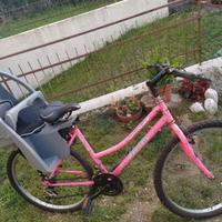 🚲 Bici Atala donna + seggiolino bimbo – €100
