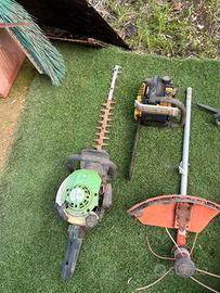 Motosega tagliasiepi tagliaerba