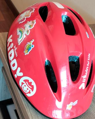 Caschetto Bici Rosso B'Twin Kiddy 