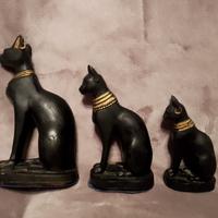 trittico statua gatto egiziano 