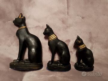 trittico statua gatto egiziano 
