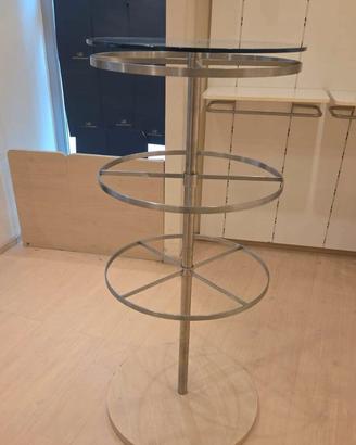 STENDER CURVO IN ACCIAIO E ROVERE 38328