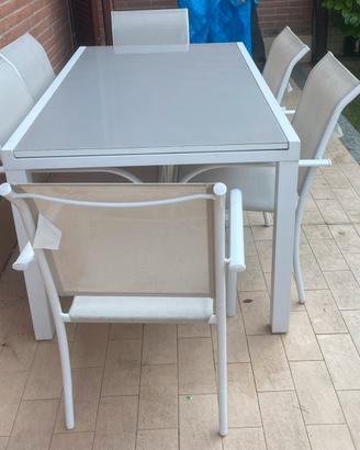 Sedie da giardino alluminio