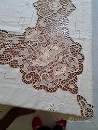 Set tovaglia in tessuto Burano con 12 tovaglioli