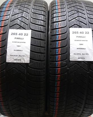 2 GOMME 265 40 22 PIRELLI BR1575