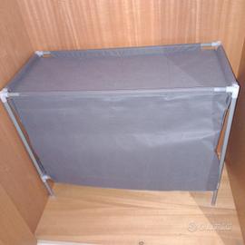 Scarpiera tessuto e metallo