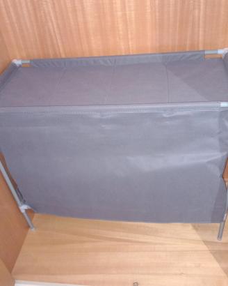 Scarpiera tessuto e metallo