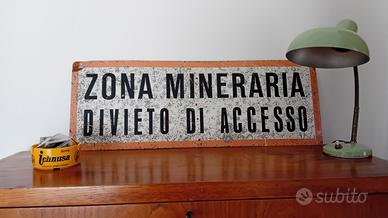 Insegna miniera 