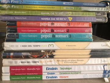 Libri scuola media -storia, geografia, tecnologia