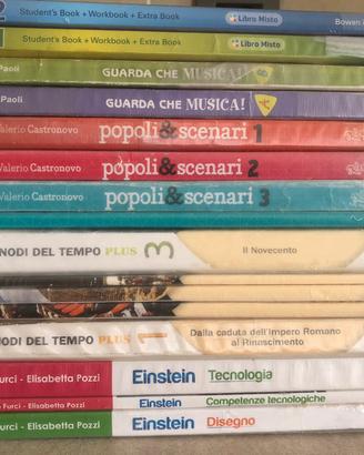 Libri scuola media -storia, geografia, tecnologia