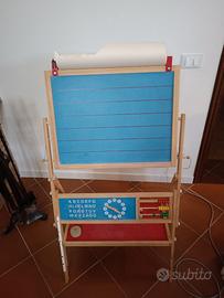 Lavagna in legno bambini due lati