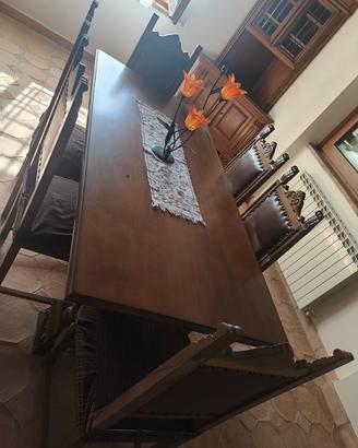 Sala d a pranzo Completa in Legno Massiccio