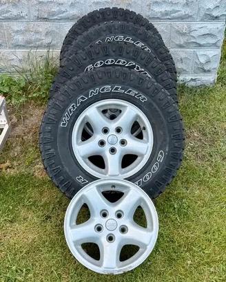 5 cerchi in lega Wrangler TJ