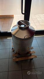 Fusto acciaio 100 L con rubinetto
