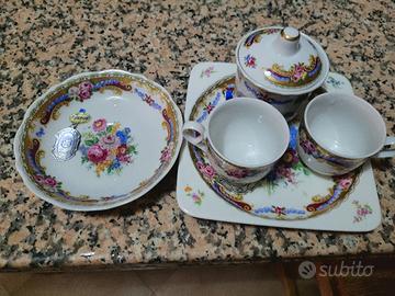 Set da colazione in fine porcellana francese 