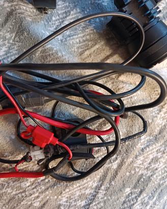 faretti moto più cablaggio completo 